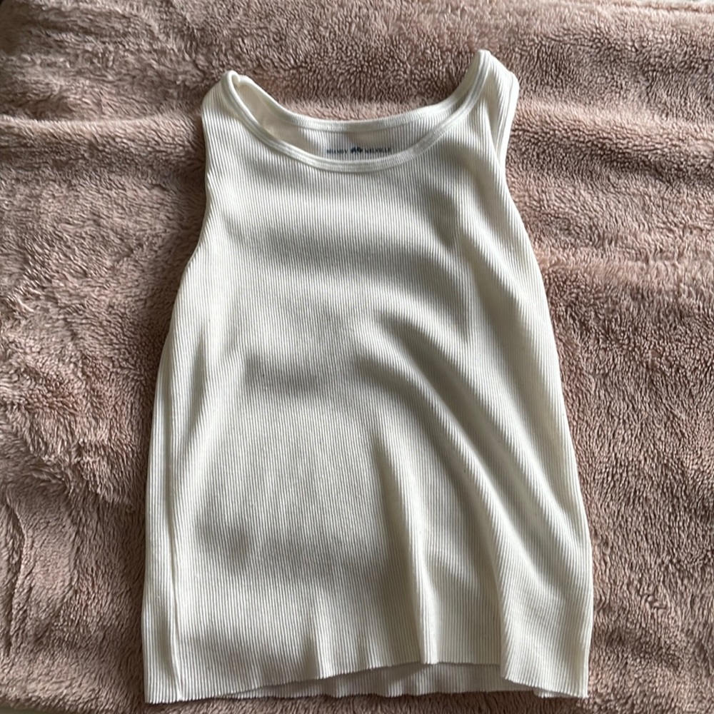 Plain white brandy tank
